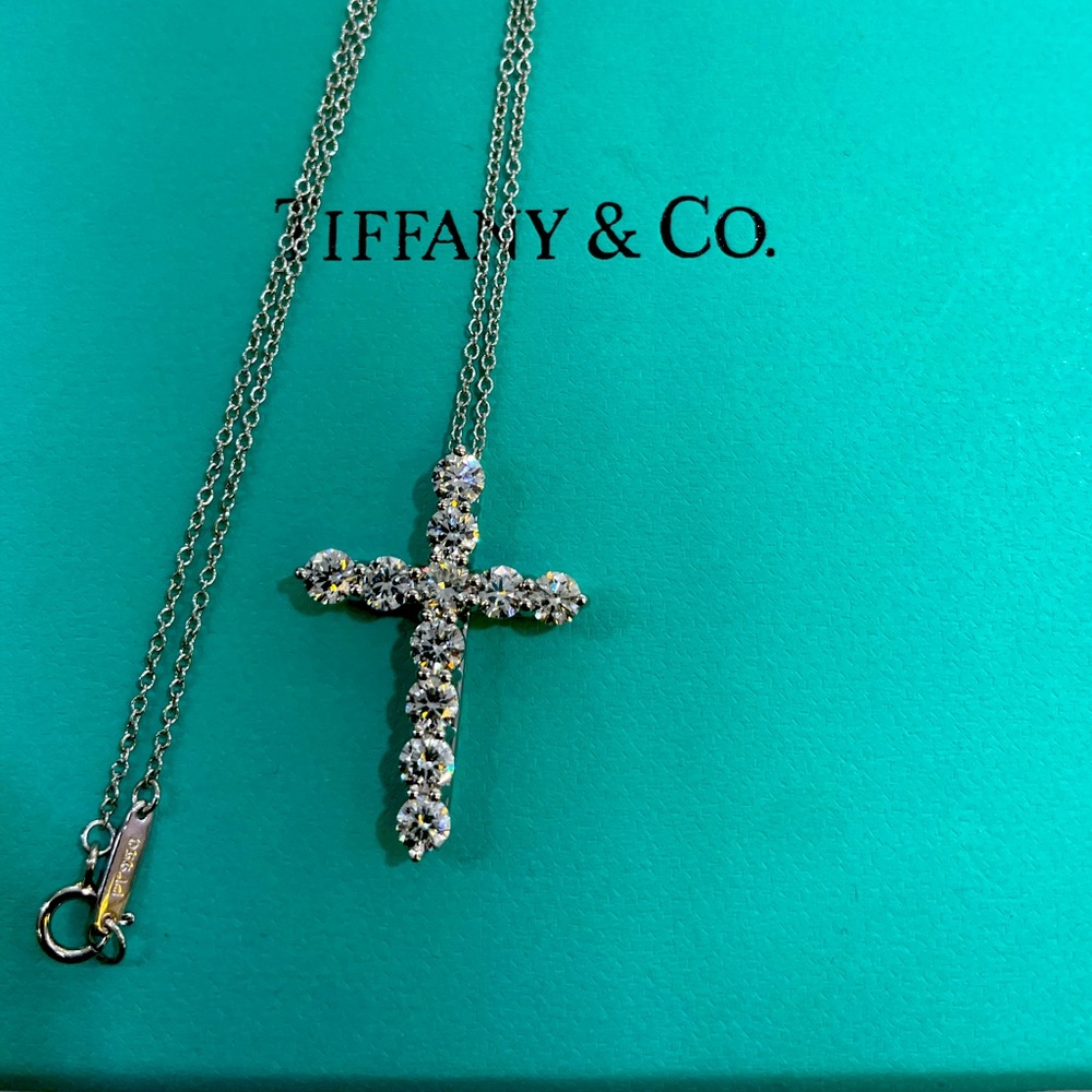Tiffany & Co large diamond cross